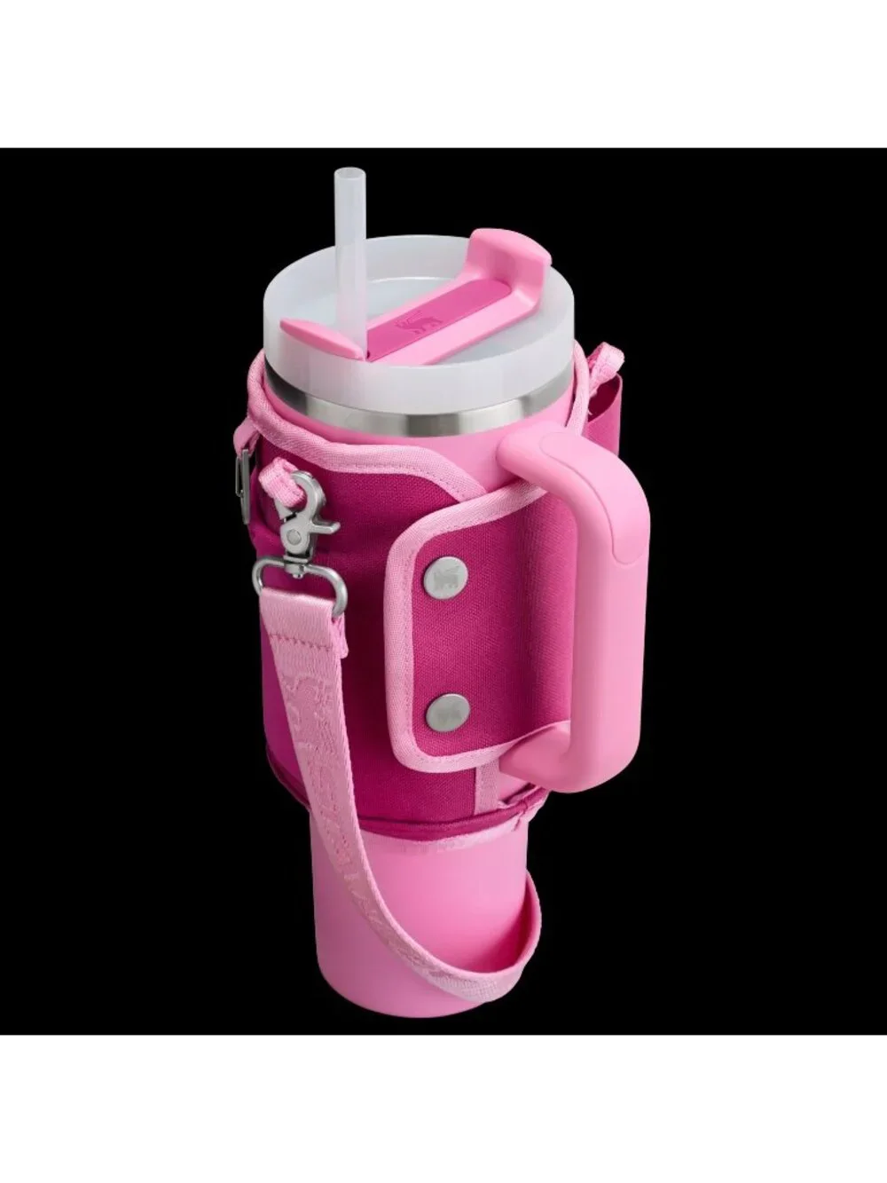 Stanley 40 oz Quencher Cross Body Carry All with Carry Strap Pink New In Box - Picture 5 of 5
